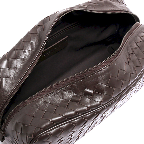 ボッテガヴェネタ バッグ BOTTEGA VENETA セカンドバッグ メンズ レザー ダークブラウン 244706 V4651 2040 EBANO