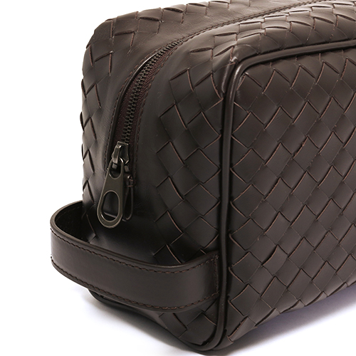 ボッテガヴェネタ バッグ BOTTEGA VENETA セカンドバッグ メンズ レザー ダークブラウン 244706 V4651 2040 EBANO