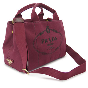 プラダトートバッグ PRADA 2WAY ショルダーバッグ カナパ キャンバス アマラント B2439G CANAPA AMARANTO