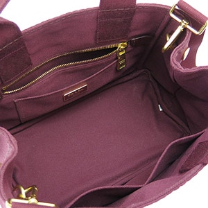 プラダトートバッグ PRADA 2WAY ショルダーバッグ カナパ キャンバス アマラント B2439G CANAPA AMARANTO