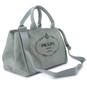 プラダ トートバッグ PRADA 2WAY ショルダーバッグ カナパ キャンバス メルクリオ BN2642 ZKI F0048