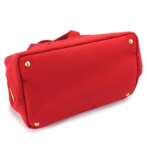 プラダ トートバッグ PRADA 2WAY ショルダーバッグ カナパ キャンバス ロッソ BN2642 ZKI F0011