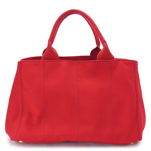 プラダ トートバッグ PRADA 2WAY ショルダーバッグ カナパ キャンバス ロッソ BN2642 ZKI F0011