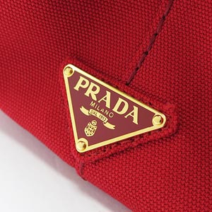 プラダ トートバッグ PRADA 2WAY ショルダーバッグ カナパ キャンバス ロッソ BN2642 ZKI F0011