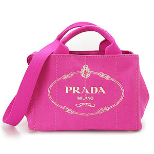 プラダ トートバッグ PRADA 2WAY ショルダーバッグ カナパ キャンバス フューシャ B2439G ZKI F0029