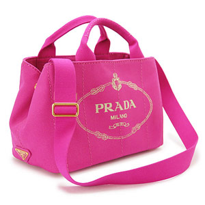 プラダ トートバッグ PRADA 2WAY ショルダーバッグ カナパ キャンバス フューシャ B2439G ZKI F0029