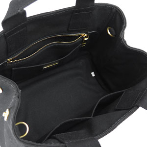 プラダ トートバッグ PRADA 2WAY ショルダーバッグ カナパ キャンバス ブラック B2439G ZKI F0002