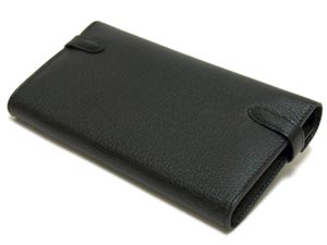 エルメス ケリーウォレット ロング/黒×シルバー金具 he-ac-1358