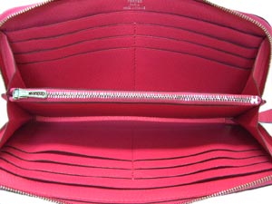 エルメス エヴリン ラウンドジップ長財布/ローズテリアン he-ac-1239