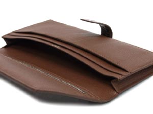 エルメス ベアン スフレ クロコダイル/アメジスト×シルバー金具 he-ac-1143