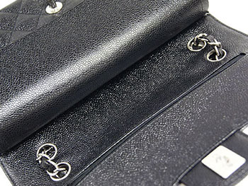 シャネルバッグ バッグ CHANEL ショルダーバッグ マトラッセ キャビアスキン CC ブラックxボルドー シルバー金具 A01112 Y01588 C3906