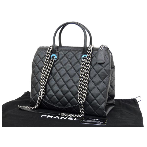 CHANEL シャネル ソフトキャビア 2WAYショルダーバッグ キャビアスキン ブラック CH63693