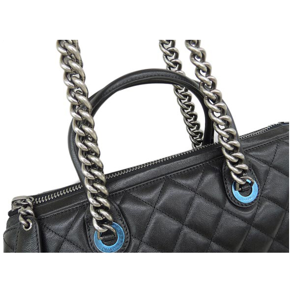 CHANEL シャネル ソフトキャビア 2WAYショルダーバッグ キャビアスキン ブラック CH63693