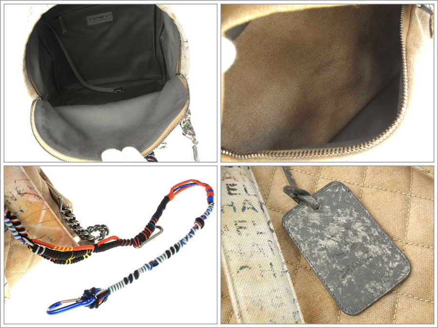 シャネルCHANELバッグ リュック プリント キャンバス パック ココマーク 2014春夏コレクション A92352