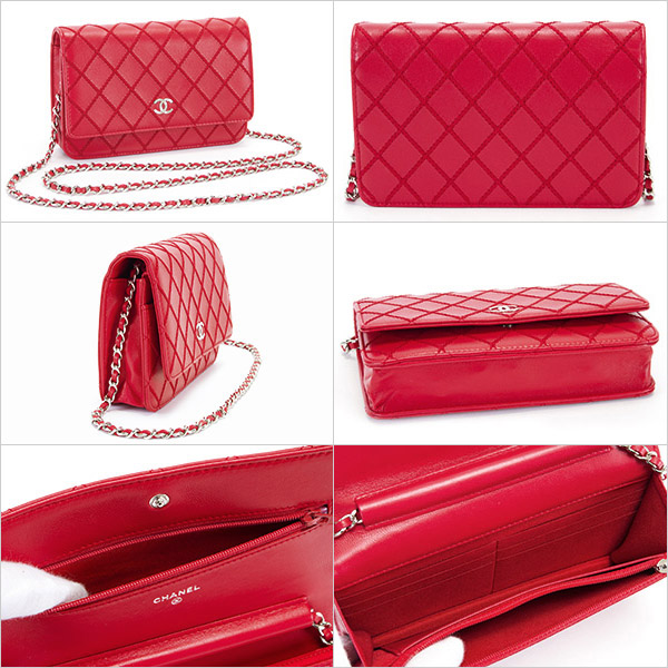 シャネルバッグ レディース ショルダーバッグ チェーンバッグ レッド A80149 RED