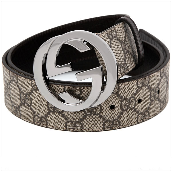 グッチベルト GUCCI Gバックル メンズベルト ベージュ×ダークブラウン 114984-KGD1R-9643