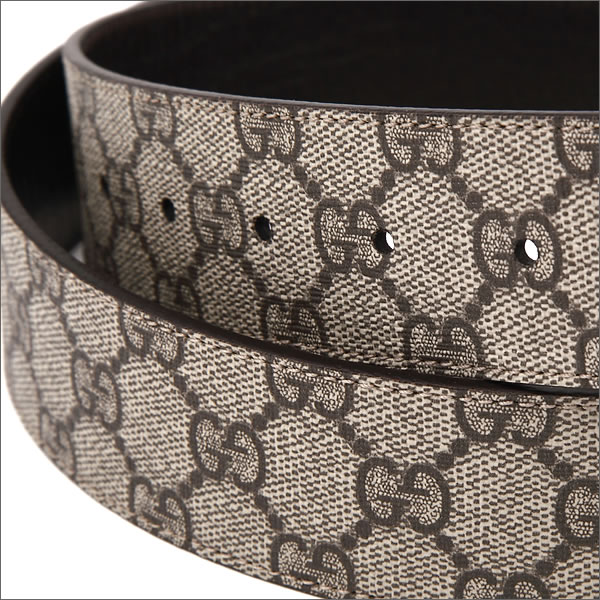 グッチベルト GUCCI Gバックル メンズベルト ベージュ×ダークブラウン 114984-KGD1R-9643