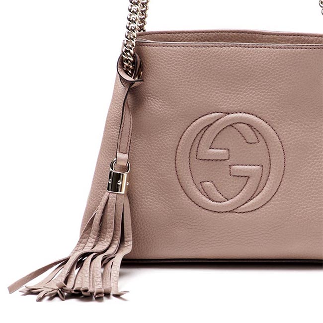 グッチ ショルダーバッグ SOHO/ソーホー LEATHER ライトピンク ピンク系 387043 a7m0g 6812 レディース