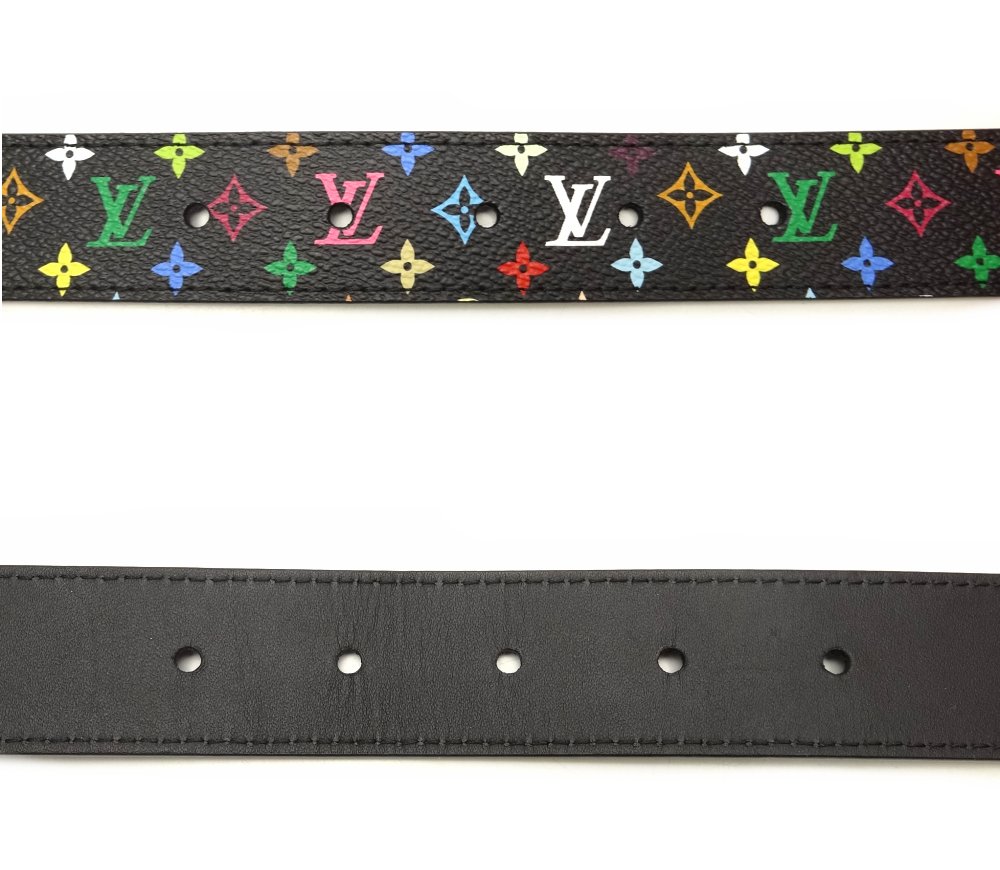 ルイヴィトンベルト&nbsp; M6890U マルチカラー サンチュール・LV CUT ノワール ベルト