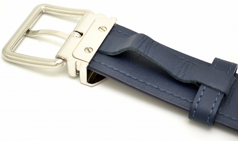 LOUIS VUITTON ルイ ヴィトン ダミエ サンチュール シドニー ベルト レザー シルバーバックル M9568V