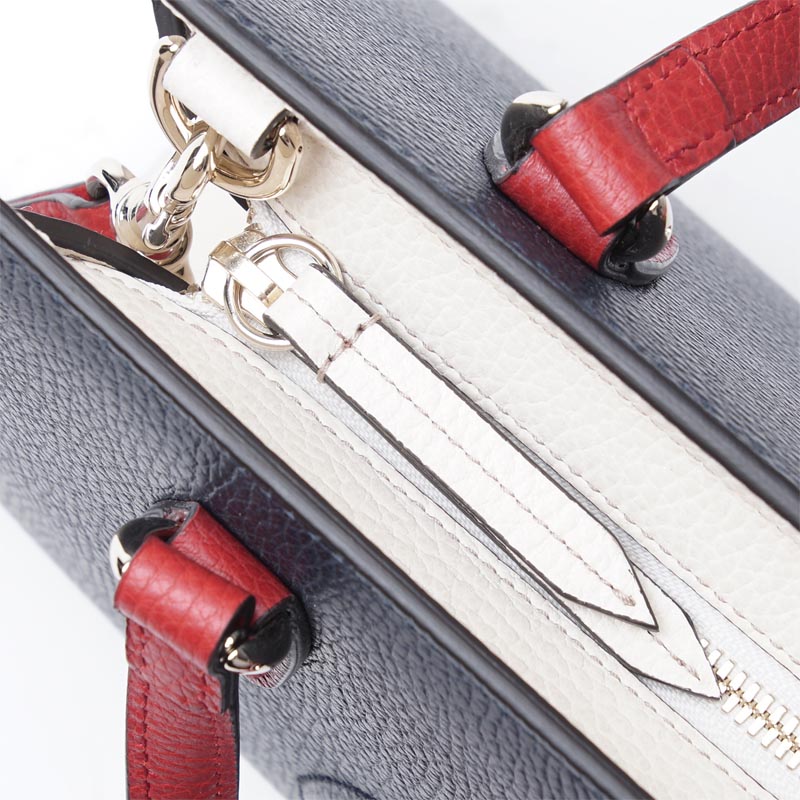 グッチ/GUCCIスーパーブランド ハンドバッグ(2WAY仕様) SOHO/ソーホー LEATHER ブルー×レッド ブルー系 431571 caoeg 4091 レディース