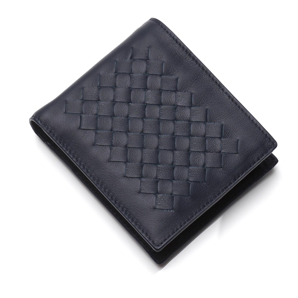 ボッテガヴェネタ 2つ折り財布[小銭入れ付き]/DRAP CALF /プリュッセ ブルー系193642 vafv5 4058 メンズ