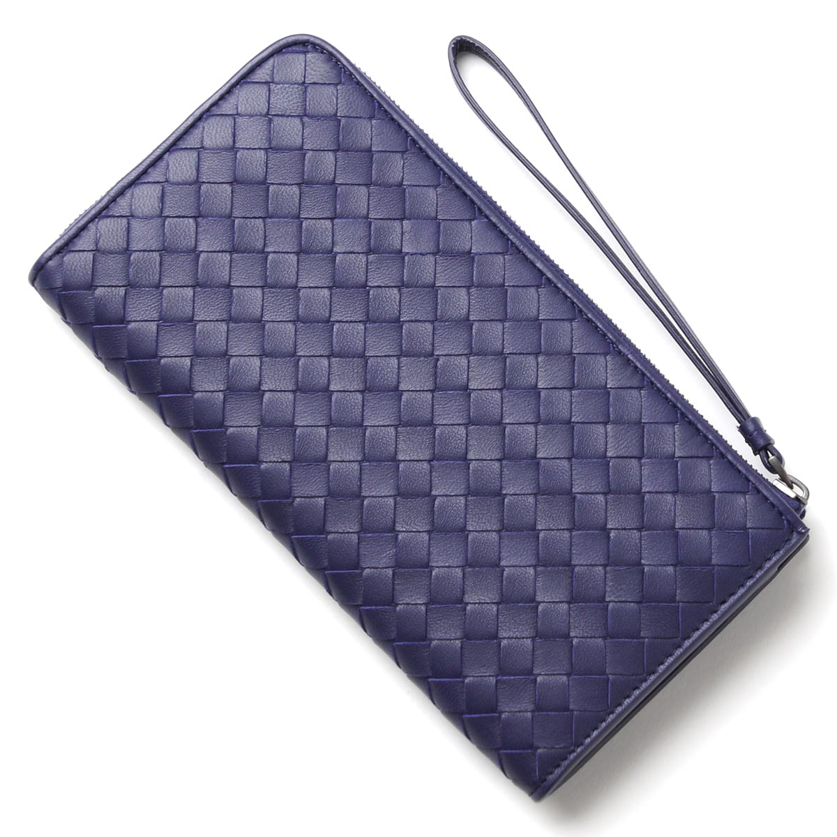 ボッテガヴェネタ/BOTTEGA VENETA ラウンドファスナー 長財布[小銭入れ付き]/NAPPA /アトランティック ブルー系244823 v001n 4114 レディース