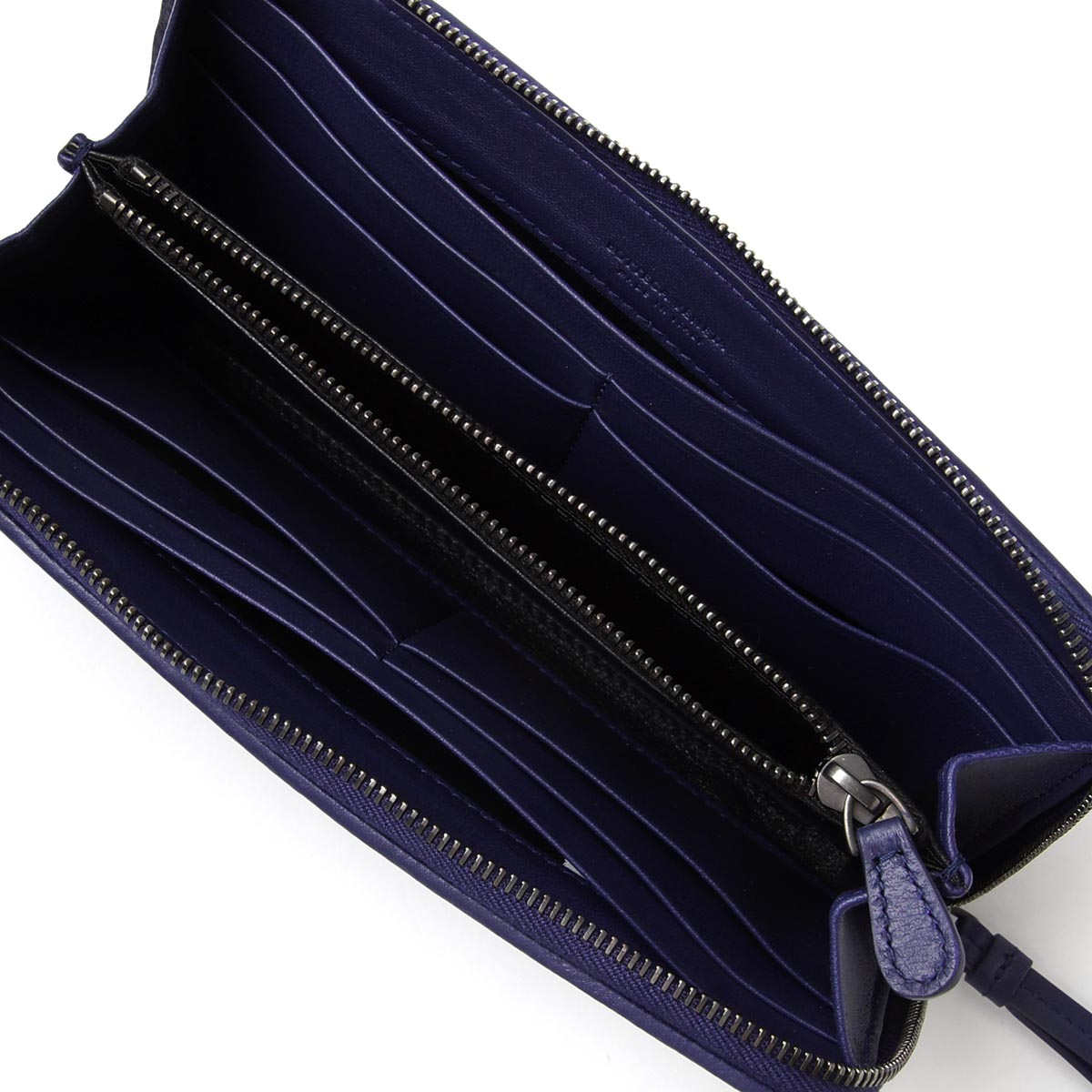 ボッテガヴェネタ/BOTTEGA VENETA ラウンドファスナー 長財布[小銭入れ付き]/NAPPA /アトランティック ブルー系244823 v001n 4114 レディース