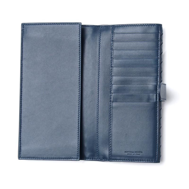 ボッテガヴェネタ 長財布[小銭入れ付き] NAPPA パシフィック ブルー系 134075 v001n 4111 レディース