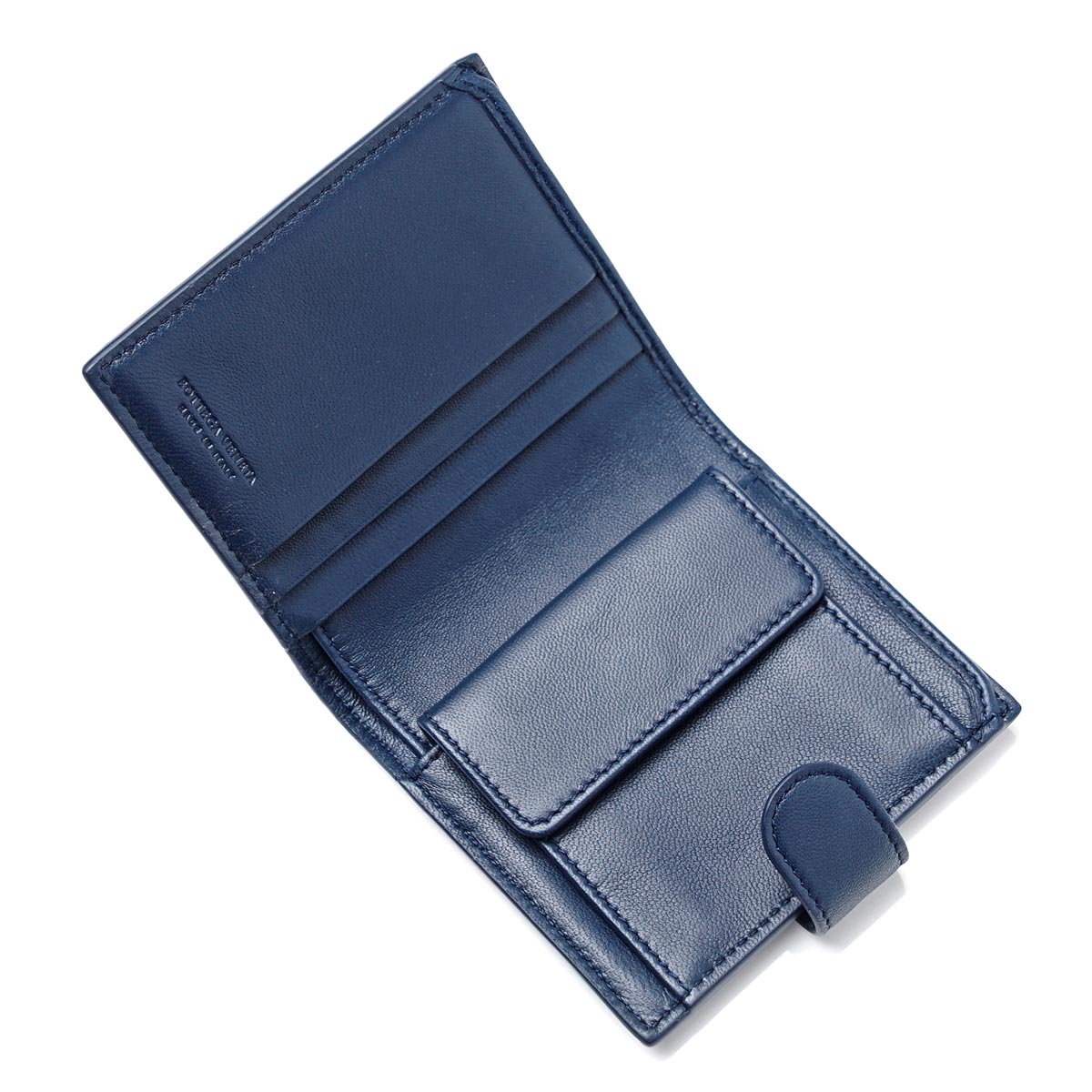 ボッテガヴェネタ 2つ折り財布[小銭入れ付き] NAPPA パシフィック ブルー系 338103 v001n 4111 レディース
