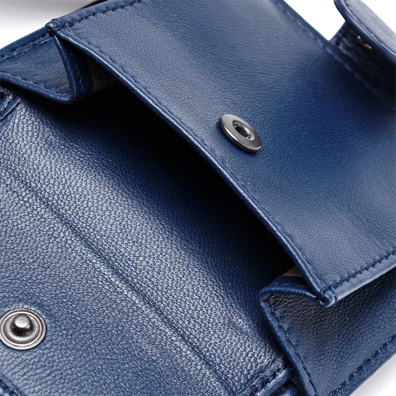 ボッテガヴェネタ 2つ折り財布[小銭入れ付き] NAPPA パシフィック ブルー系 338103 v001n 4111 レディース
