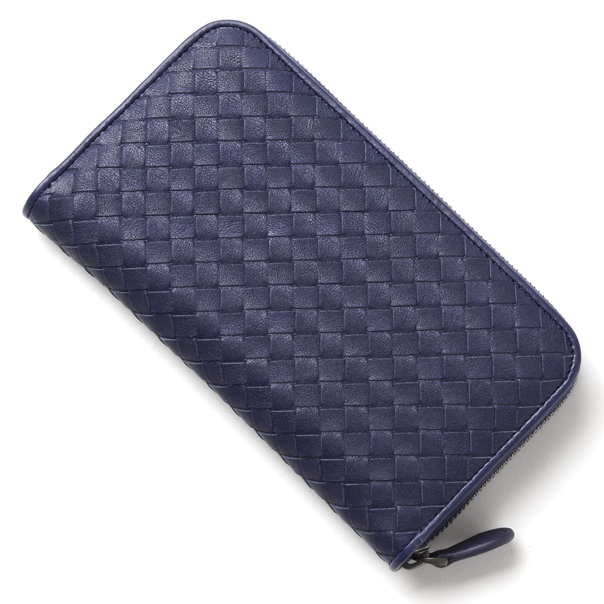 ボッテガヴェネタ ラウンドファスナー 長財布[小銭入れ付き]/WASHED LAMB /アトランティック ブルー系114076 vx051 4114 メンズ&レディース
