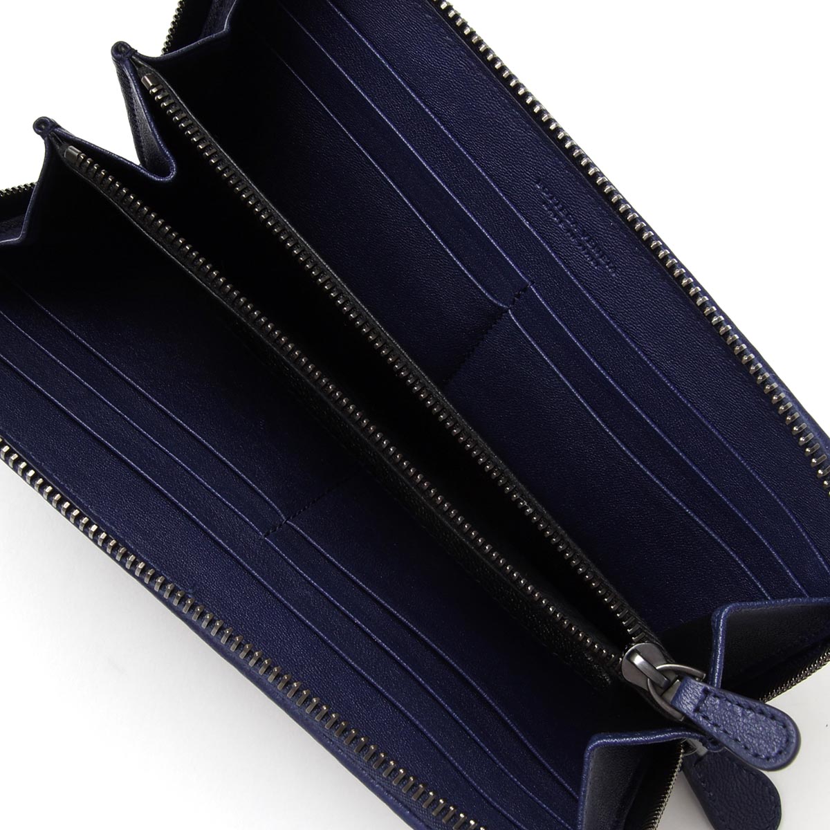 ボッテガヴェネタ ラウンドファスナー 長財布[小銭入れ付き]/WASHED LAMB /アトランティック ブルー系114076 vx051 4114 メンズ&レディース