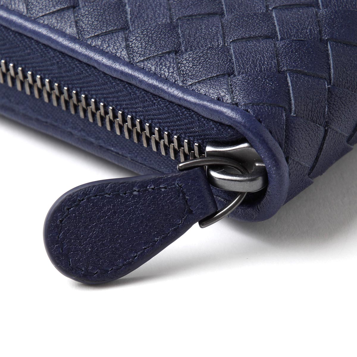 ボッテガヴェネタ ラウンドファスナー 長財布[小銭入れ付き]/WASHED LAMB /アトランティック ブルー系114076 vx051 4114 メンズ&レディース