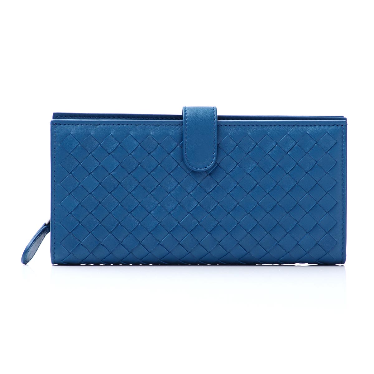 ボッテガヴェネタ/BOTTEGA VENETA 長財布[小銭入れ付き] NAPPA ピーコック ブルー系 347579 v001n 4321 レディース