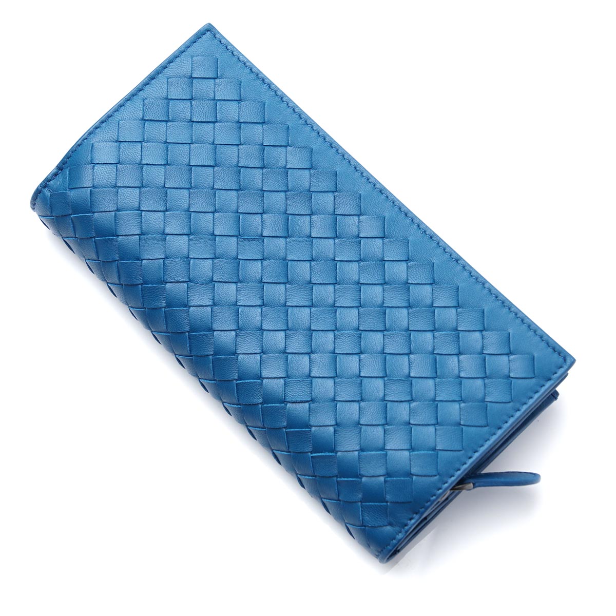 ボッテガヴェネタ/BOTTEGA VENETA 長財布[小銭入れ付き] NAPPA ピーコック ブルー系 347579 v001n 4321 レディース