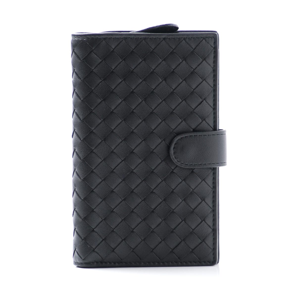 ボッテガヴェネタ/BOTTEGA VENETA 2つ折り財布[小銭入れ付き] NAPPA ネロ ブラック系 121060 v001n 1000 レディース