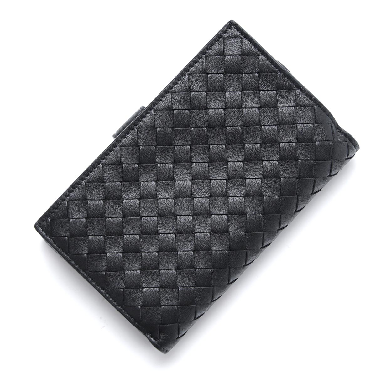 ボッテガヴェネタ/BOTTEGA VENETA 2つ折り財布[小銭入れ付き] NAPPA ネロ ブラック系 121060 v001n 1000 レディース