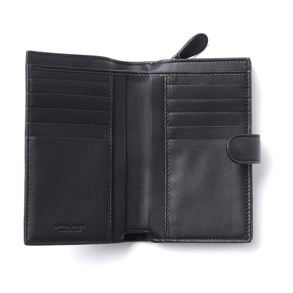 ボッテガヴェネタ/BOTTEGA VENETA 2つ折り財布[小銭入れ付き] NAPPA ネロ ブラック系 121060 v001n 1000 レディース