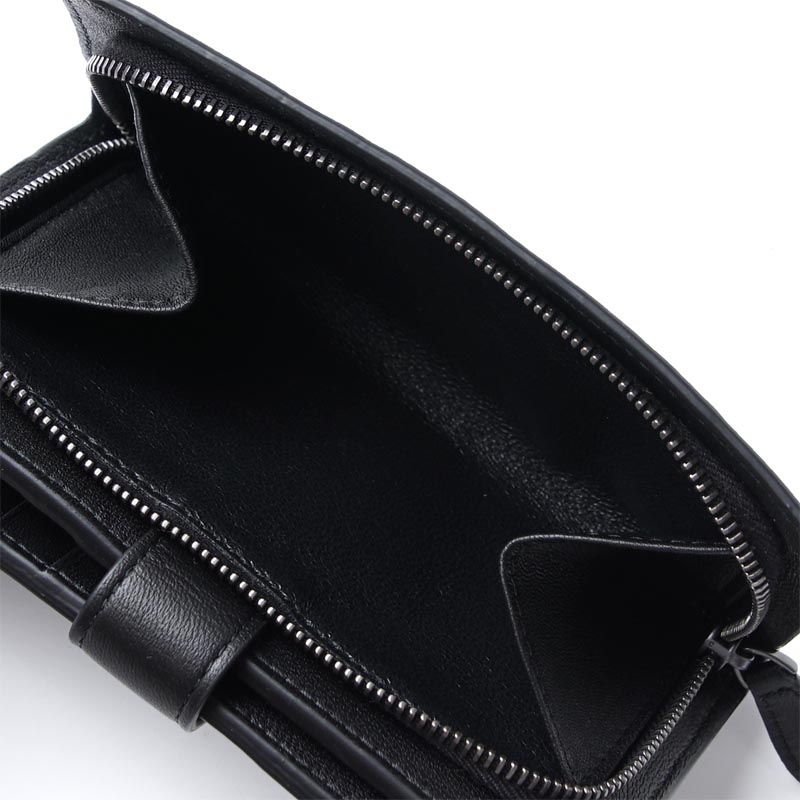 ボッテガヴェネタ/BOTTEGA VENETA 2つ折り財布[小銭入れ付き] NAPPA ネロ ブラック系 121060 v001n 1000 レディース