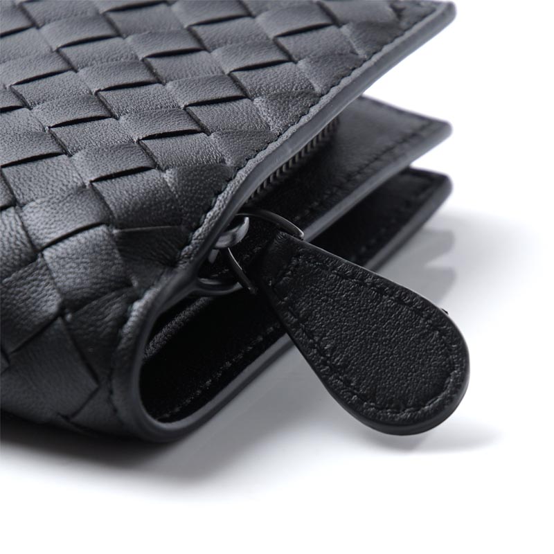 ボッテガヴェネタ/BOTTEGA VENETA 2つ折り財布[小銭入れ付き] NAPPA ネロ ブラック系 121060 v001n 1000 レディース