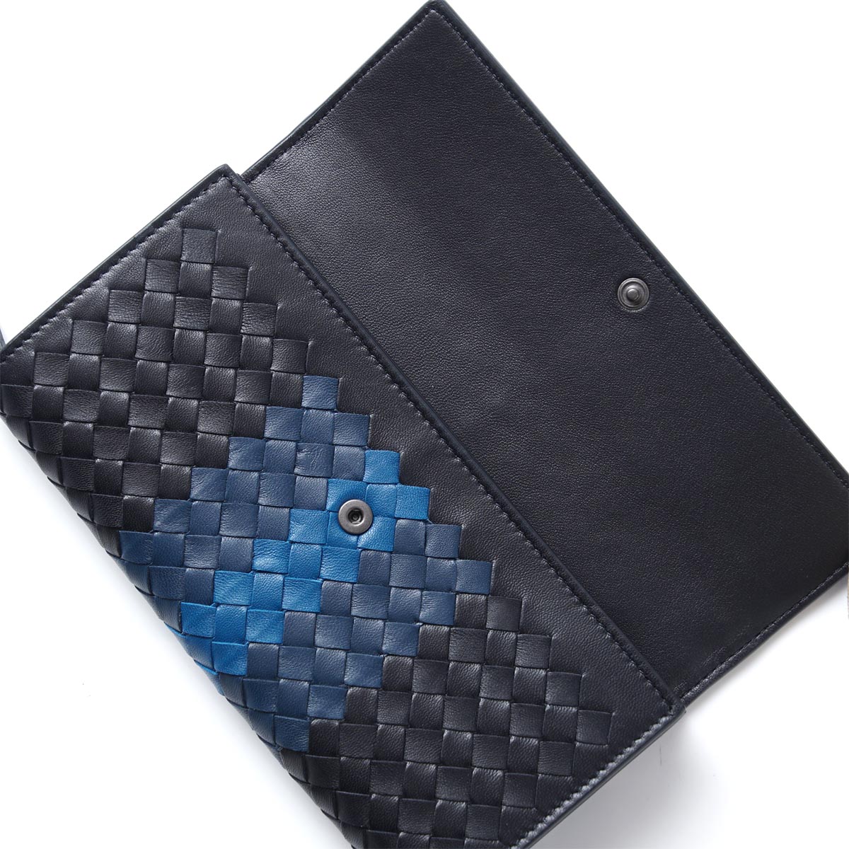 ブランドボッテガヴェネタBOTTEGA VENETA 長財布[小銭入れ付き] NAPPA トルマリン×パシフィック×ピーコック ブルー系 150509 vcb41 4079 レディース