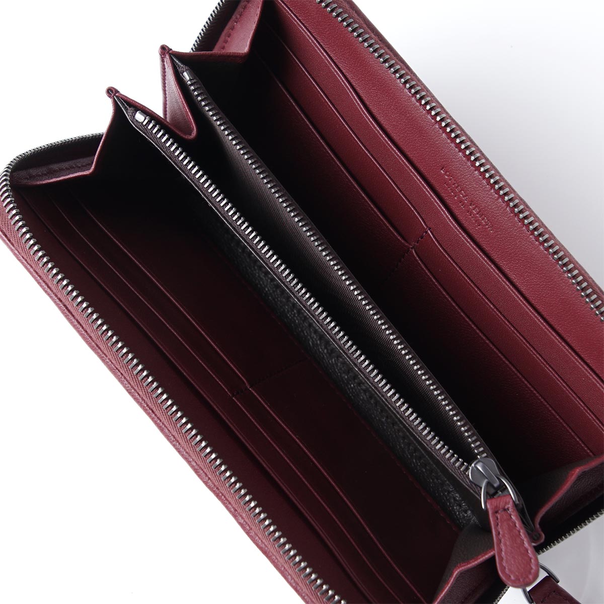 ボッテガヴェネタBOTTEGA VENETA ラウンドファスナー 長財布[小銭入れ付き] NAPPA バローロ×ブリック×ピオニー レッド系 114076 vcb41 2270 レディース