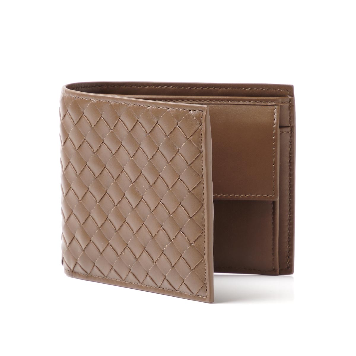 ボッテガヴェネタBOTTEGA VENETA 2つ折り財布[小銭入れ付き] VN ニューシガー ブラウン系 193642 v4651 2314 メンズ