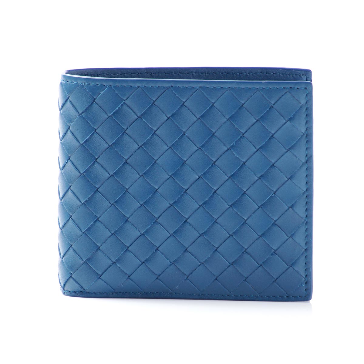 ブランドボッテガヴェネタBOTTEGA VENETA 2つ折り財布[小銭入れ付き] VN ピーコック ブルー系 193642 v4651 4321 メンズ