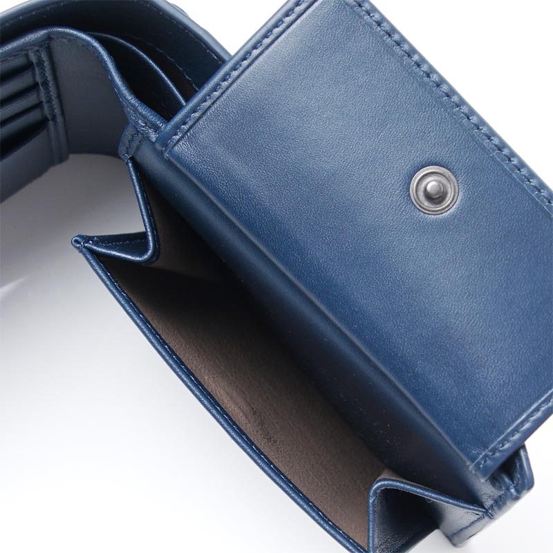 ボッテガヴェネタBOTTEGA VENETA 2つ折り財布[小銭入れ付き] VN パシフィック ブルー系 193642 v4651 4111 メンズ