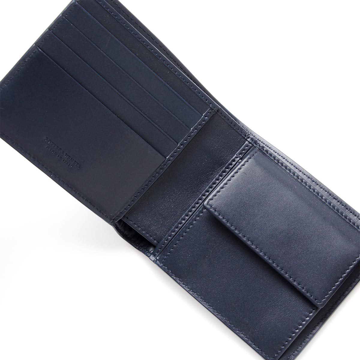 ボッテガヴェネタBOTTEGA VENETA 2つ折り財布[小銭入れ付き] VN ライトトルマリン ブルー系 193642 v4651 4013 メンズ