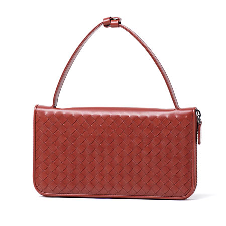 ボッテガヴェネタ/BOTTEGA VENETA/ ラウンドファスナー 長財布[小銭入れ付き]/VN /バーントレッド レッド系 169730 v4651 6329 メンズ&レディース