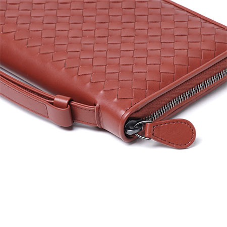 ボッテガヴェネタ/BOTTEGA VENETA/ ラウンドファスナー 長財布[小銭入れ付き]/VN /バーントレッド レッド系 169730 v4651 6329 メンズ&レディース