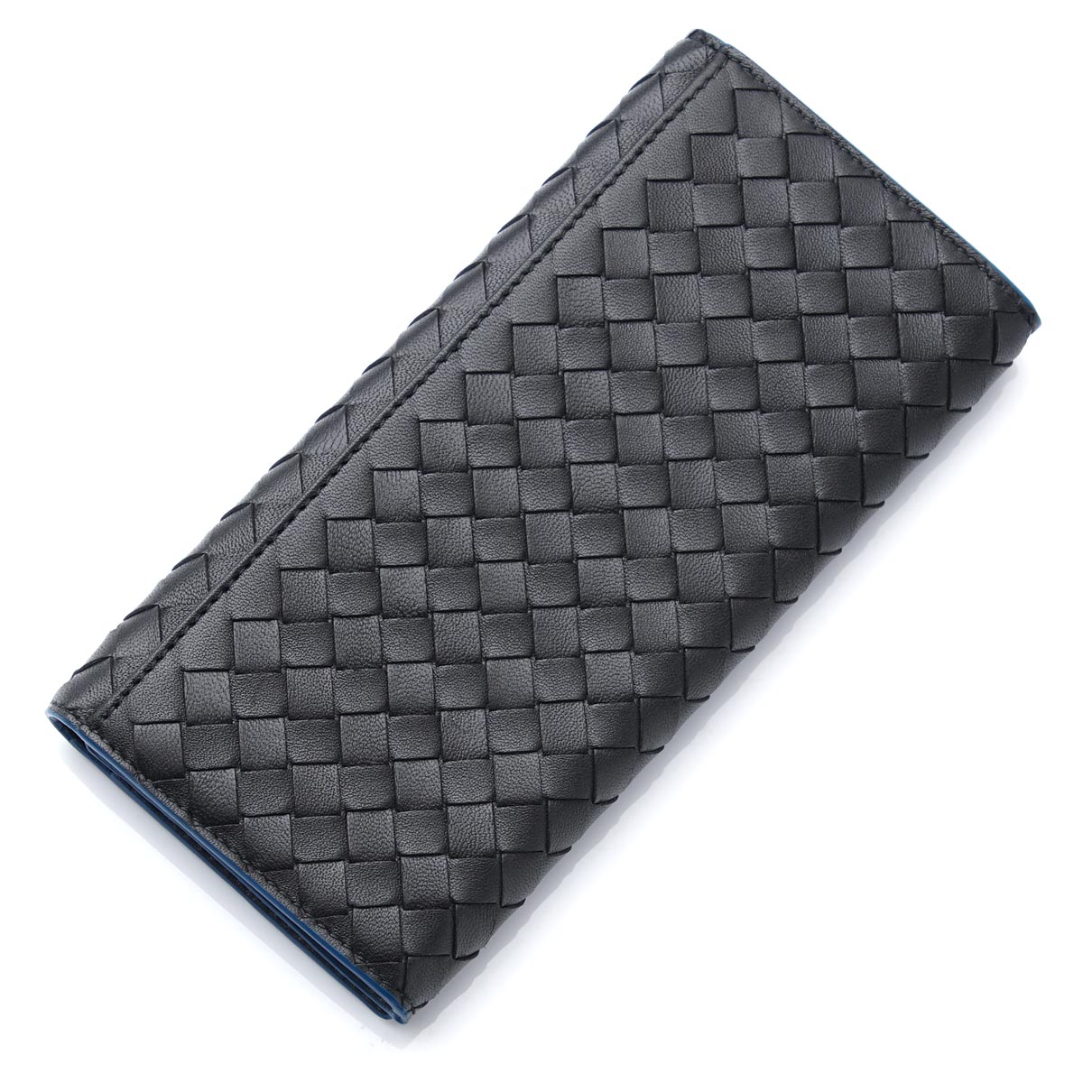 ボッテガヴェネタBOTTEGA VENETA 長財布 NAPPA ナッパ アルドアーズ×ネロ×ピーコック グレー系 120697 vcbb1 2060 メンズ